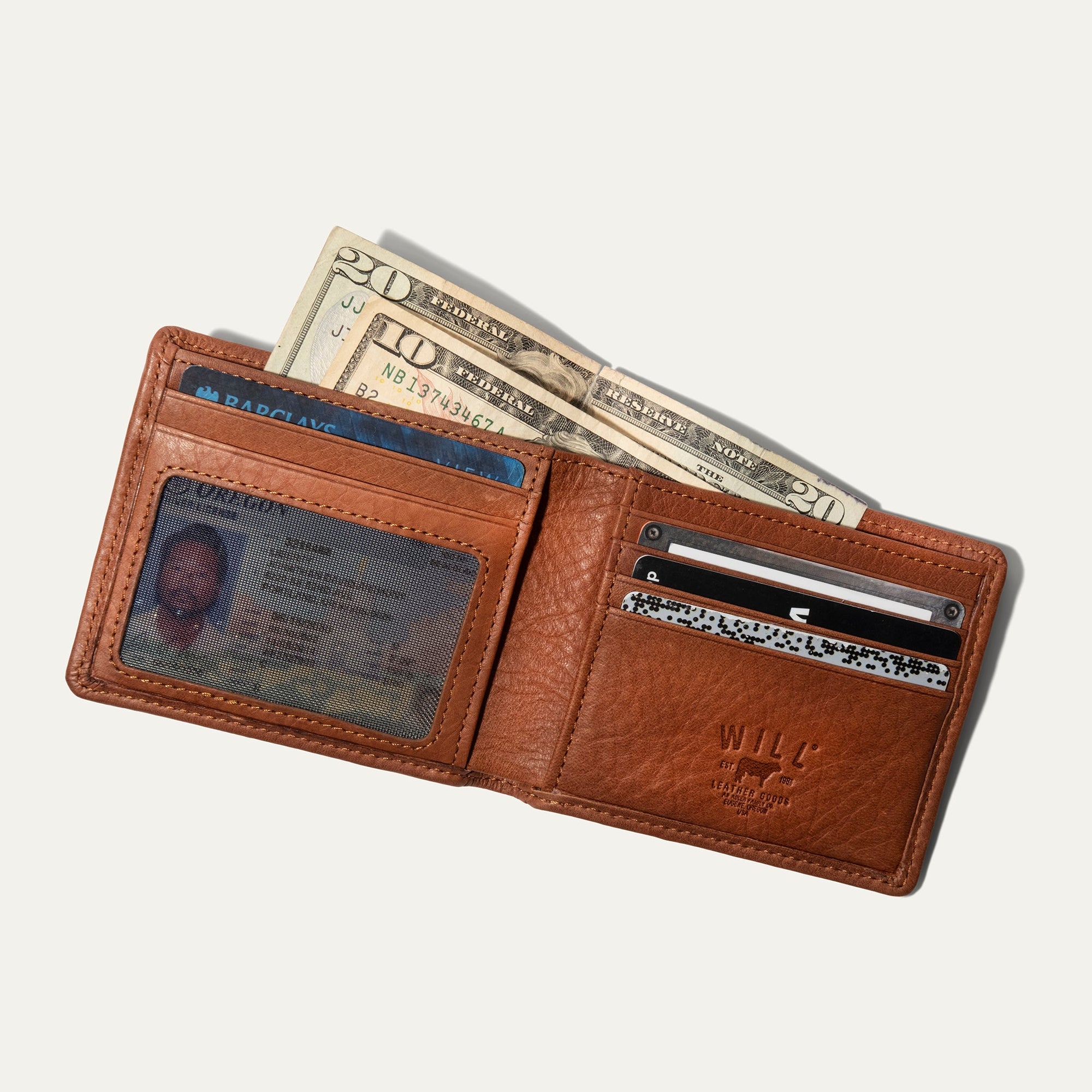 Leather Tri-fold Wallet - Moore & Giles