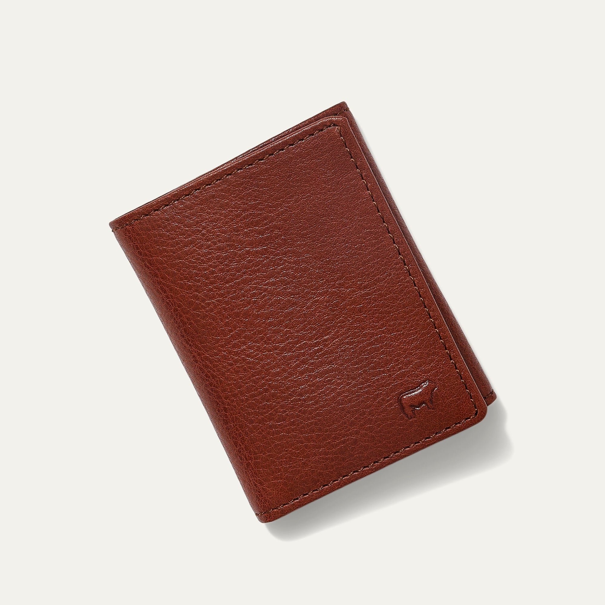 Classic Trifold Leather Wallet in Cognac by Will Leather Goods