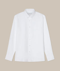 Harrison Button Down Oxford Shirt in White by Robert Talbott