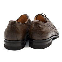 Andrea Ostrich Quill Lace Up in Brown by Zelli Italia