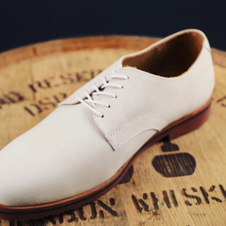 Spencer Sport Oxford in White Nubuck by T.B. Phelps