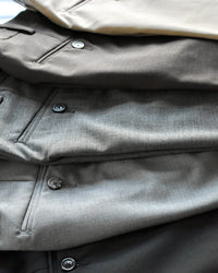 Polyester/Wool Tropical Washable Trouser in Black (Self Sizer Plain Front - Regular & Short Rise) by Berle