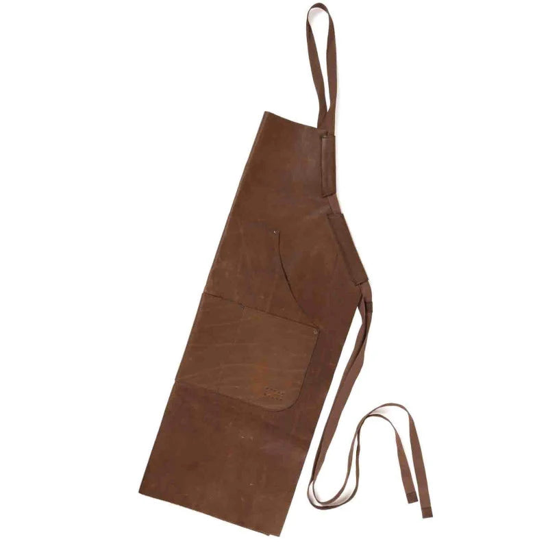 Reclaimed Leather Apron in Heirloom Oak by Moore & Giles