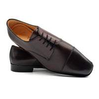 Enzo Italian Calfskin Lace Up in Black Cherry by Zelli Italia