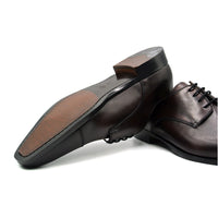 Enzo Italian Calfskin Lace Up in Black Cherry by Zelli Italia