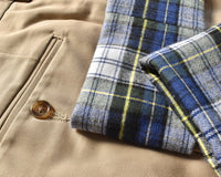 Flannel Lined Performance Khaki in Khaki (Hampton Plain Front) by Berle