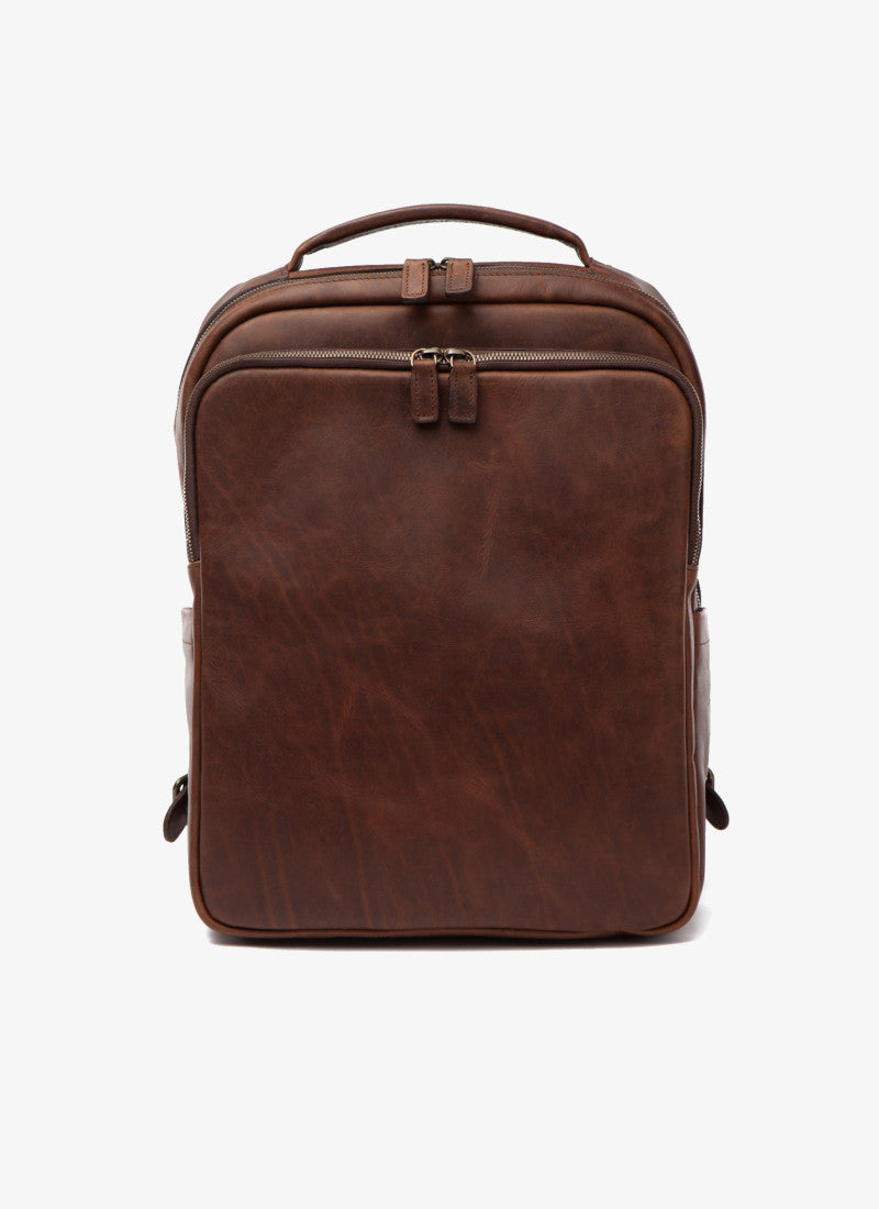 Quinn Commuter Backpack in Baldwin Oak by Moore & Giles