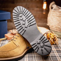 Campo Italian Sueded Goatskin Blucher in Tobacco by Zelli Italia