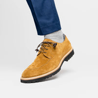 Campo Italian Sueded Goatskin Blucher in Tobacco by Zelli Italia