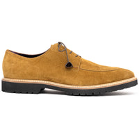 Campo Italian Sueded Goatskin Blucher in Tobacco by Zelli Italia