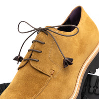 Campo Italian Sueded Goatskin Blucher in Tobacco by Zelli Italia