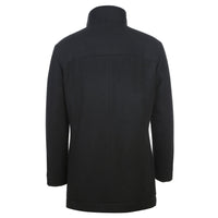 Wool Blend SLIM FIT Short Overcoat with Zip-Out Lining in Black (Regular, Short, & Long Lengths) by English Laundry