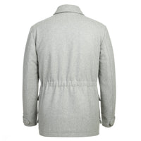 Wool Blend SLIM FIT Short Overcoat in Grey (Regular, Short, & Long Lengths) by English Laundry