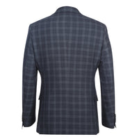 Stretch Performance Single Breasted SLIM FIT Suit in Iron Grey Check (Short, Regular, and Long Available) by English Laundry