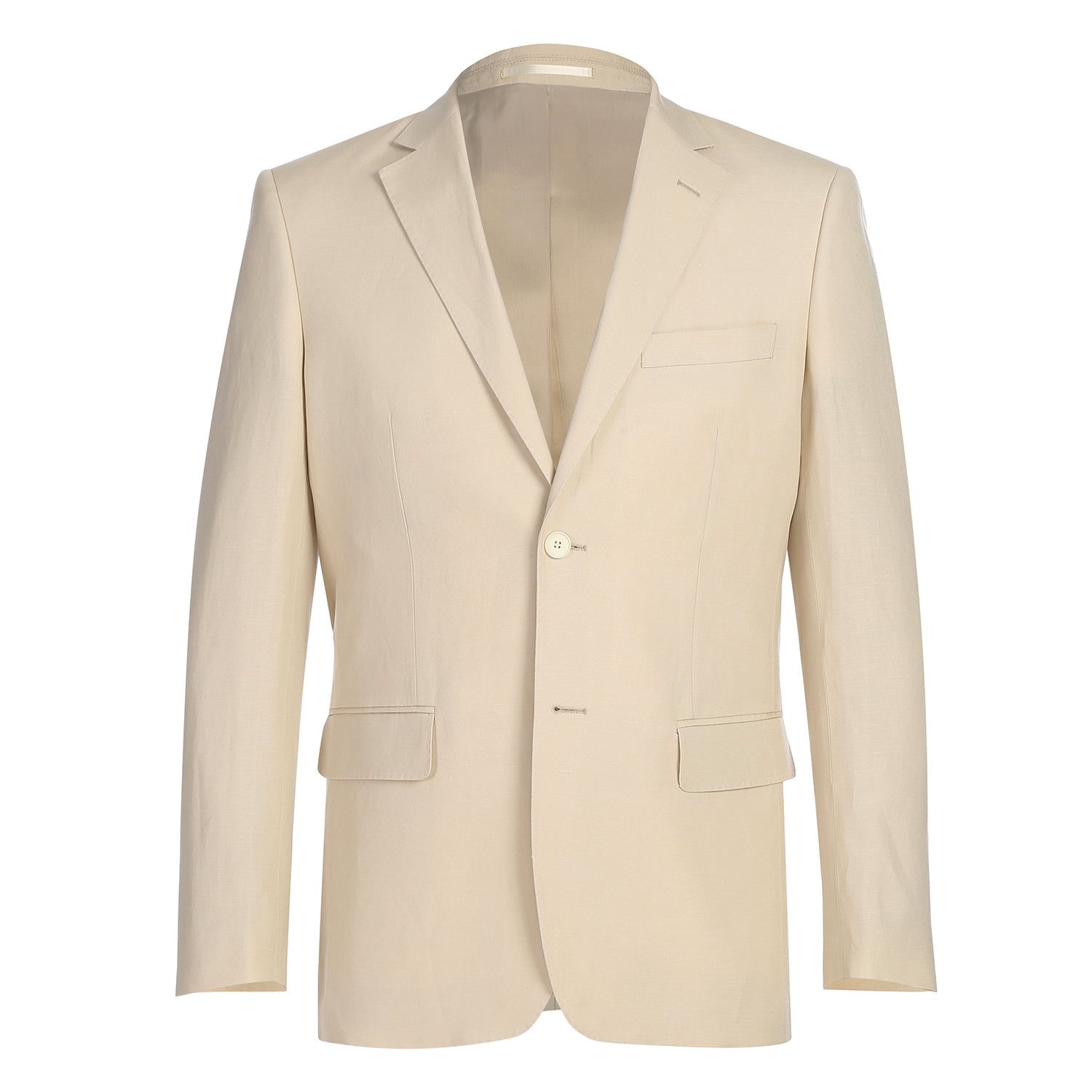 Linen Blend 2-Button SLIM FIT Suit in Champagne (Short, Regular, and Long Available) by Alessandro Vitello X Renoir