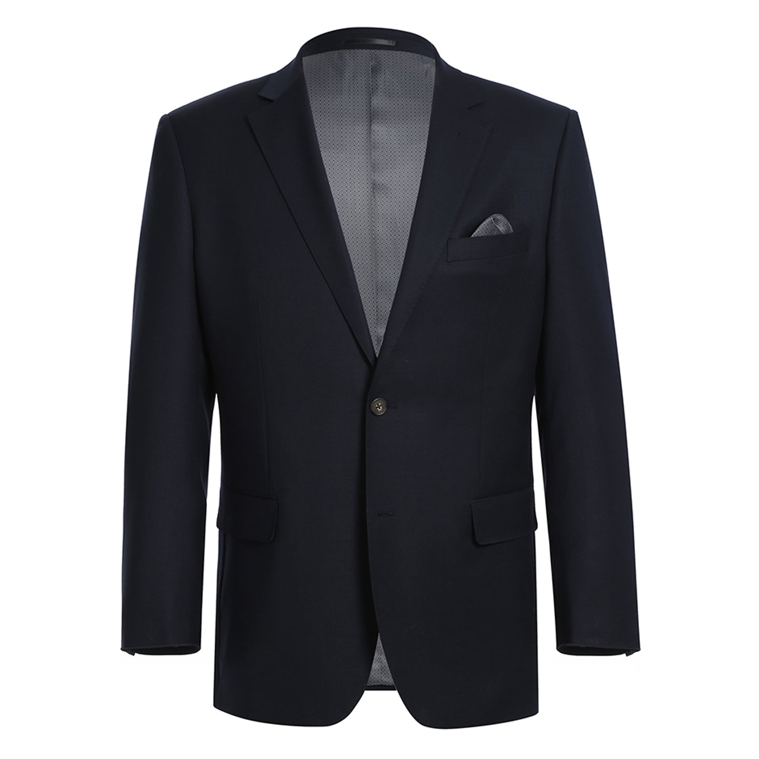 Super 140s Wool Single Breasted CLASSIC FIT Blazer in Midnight Navy (Short, Regular, and Long Available) by Renoir