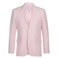 Linen Blend 2-Button SLIM FIT Suit in Pale Pink (Short, Regular, and Long Available) by Alessandro Vitello X Renoir