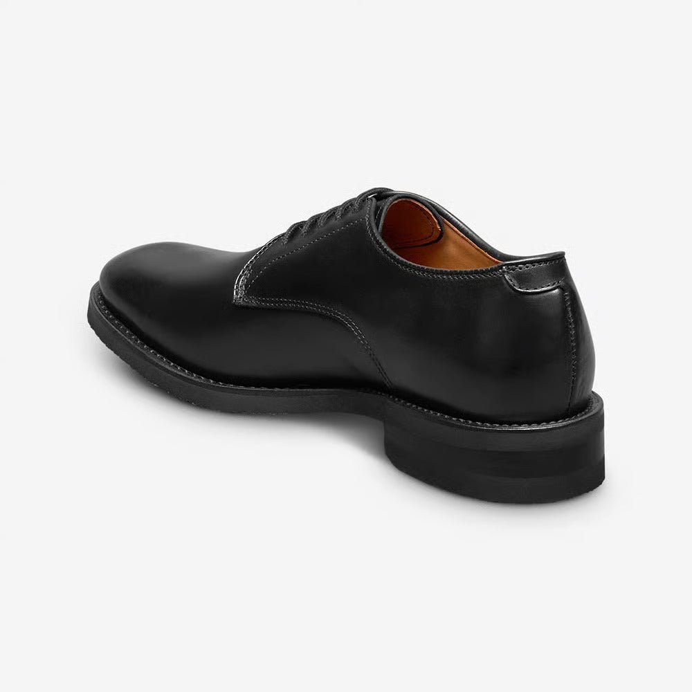 Ramsey Plain-Toe Derby Dress Shoe in Black Leather by Allen Edmonds
