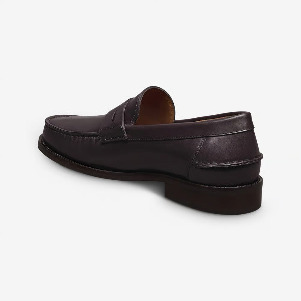 Sorrento Moccasin-Style Penny Loafer in Burgundy Leather by Allen Edmonds