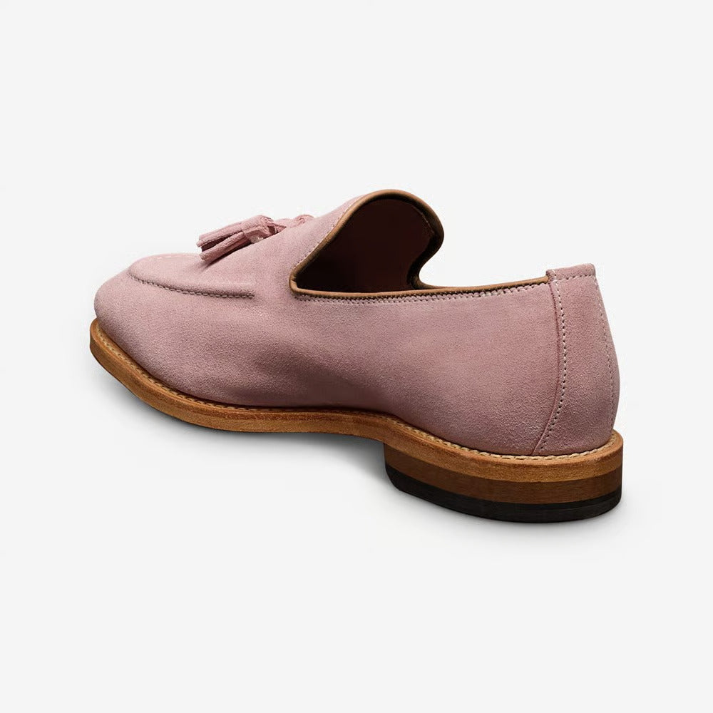 Randolph Tassel Loafer in Light Pink Suede by Allen Edmonds
