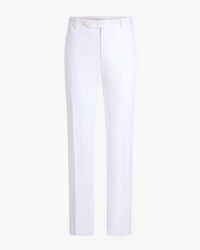 Parker Subalpino Italian Linen Trouser in Optic White (Modern Straight Fit) by Zanella