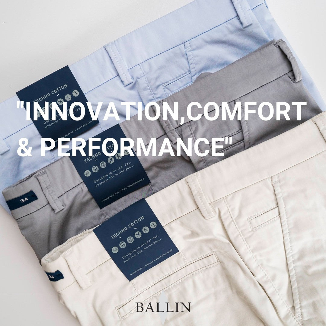 Techno-Cotton Gabardine Performance Shorts in Blue (Size 36) by Ballin