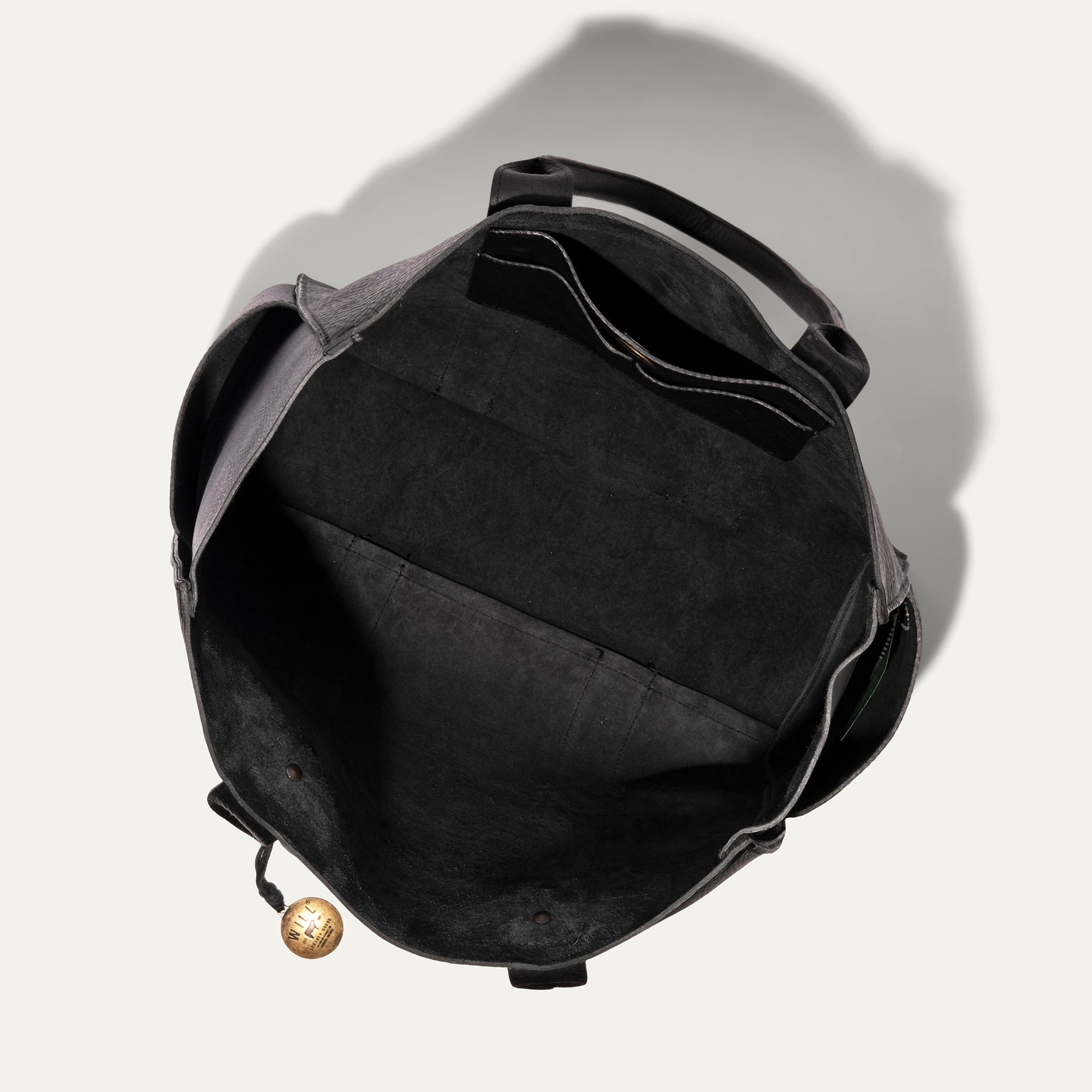 All Leather Utility Tote in Black by Will Leather Goods