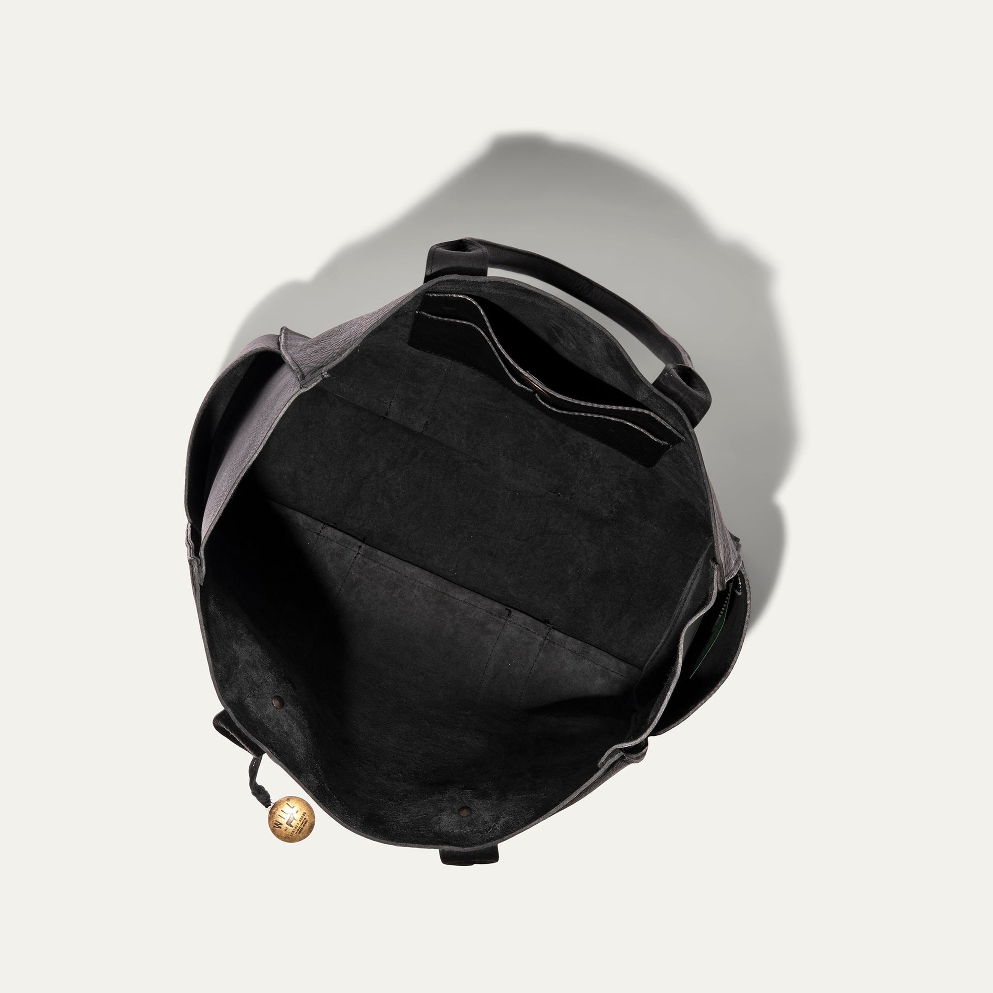 All Leather Utility Tote in Black by Will Leather Goods