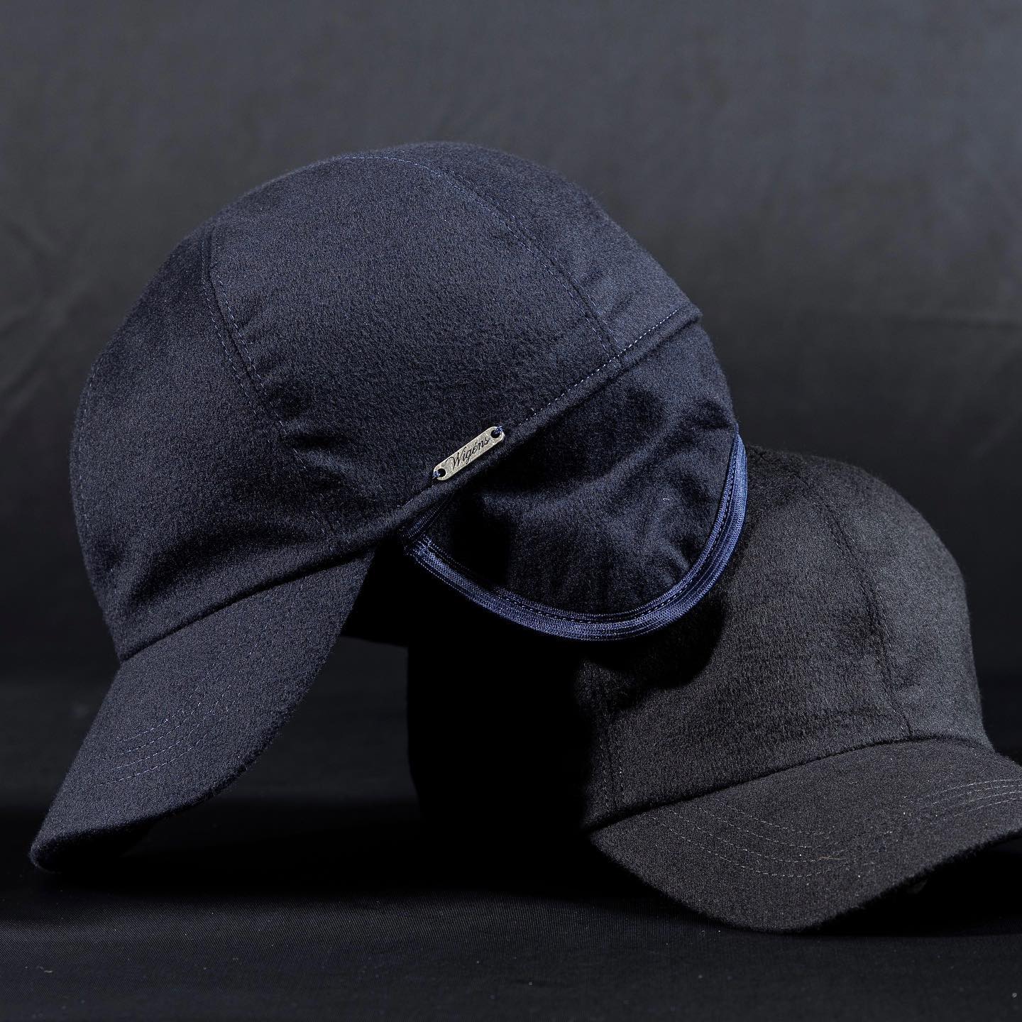 Loro Piana 'Storm System' 100% Cashmere Baseball Classic Cap with Earflaps (Choice of Colors) by Wigens