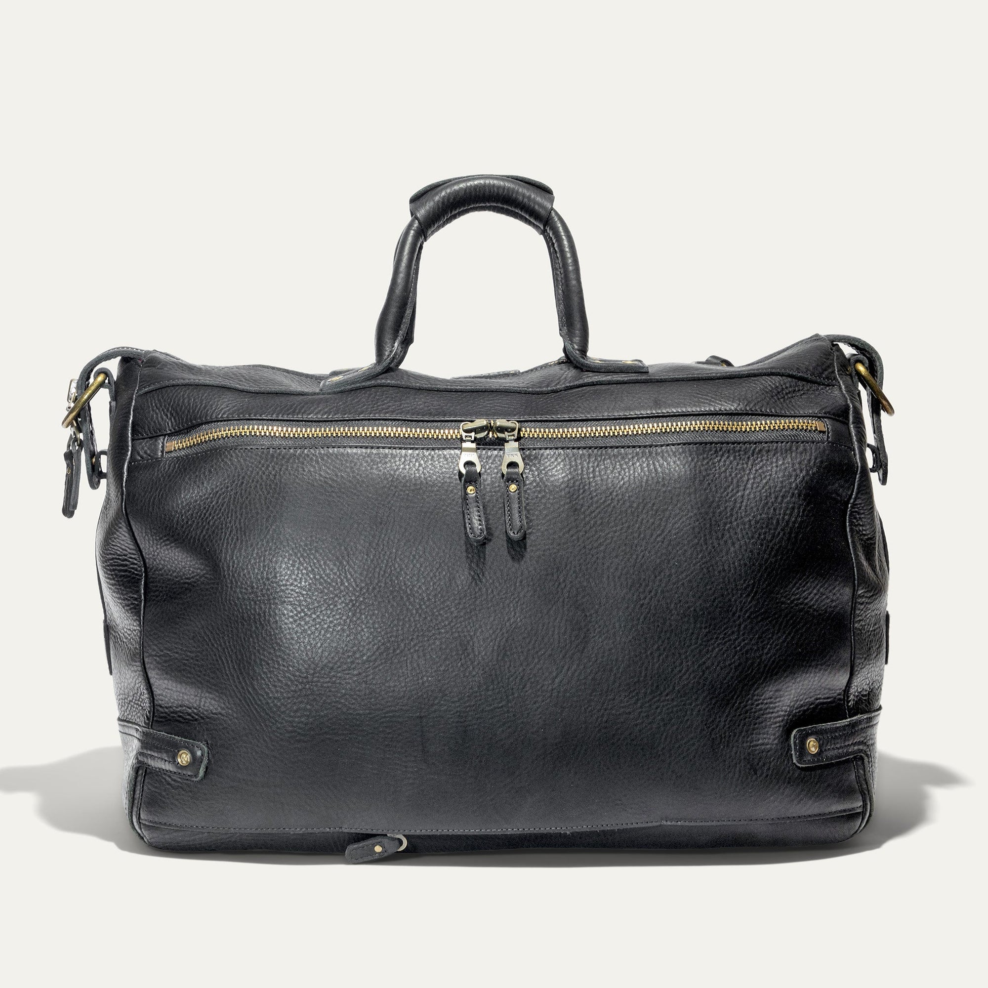 Leather Travel Duffle in Black by Will Leather Goods