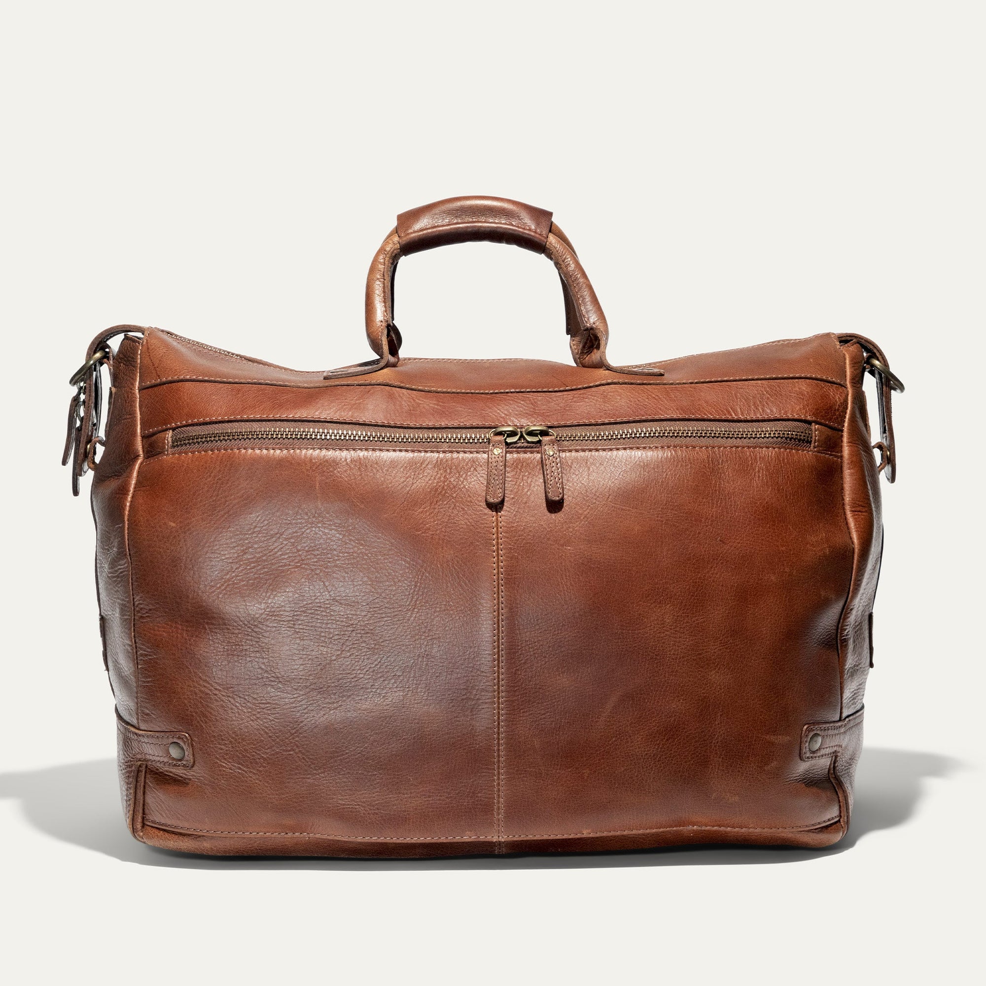 Leather Travel Duffle in Cognac by Will Leather Goods