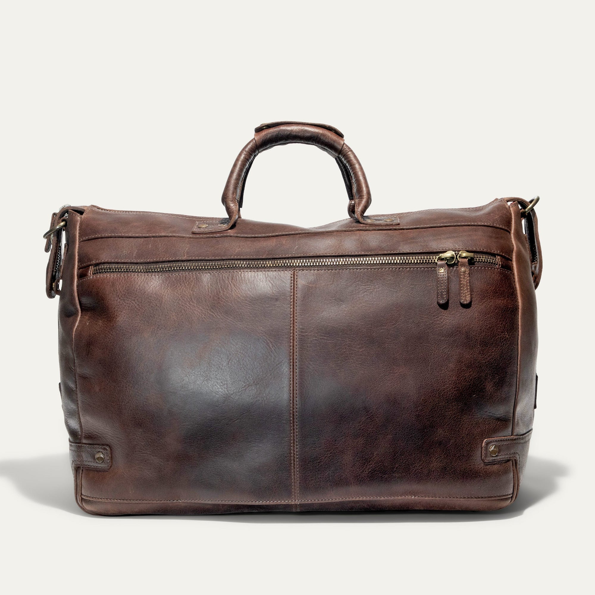 Leather Travel Duffle in Brown by Will Leather Goods