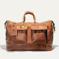 Leather Travel Duffle in Tan by Will Leather Goods