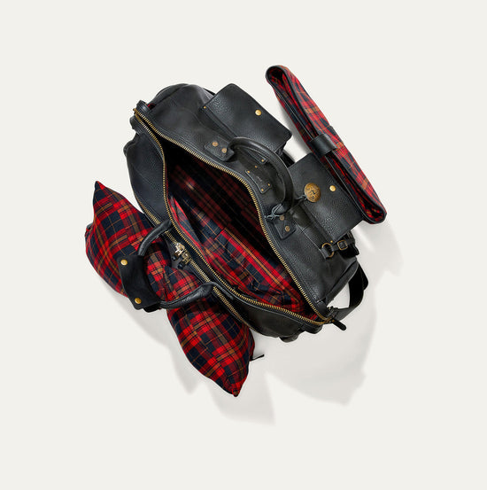 Leather Travel Duffle in Black by Will Leather Goods