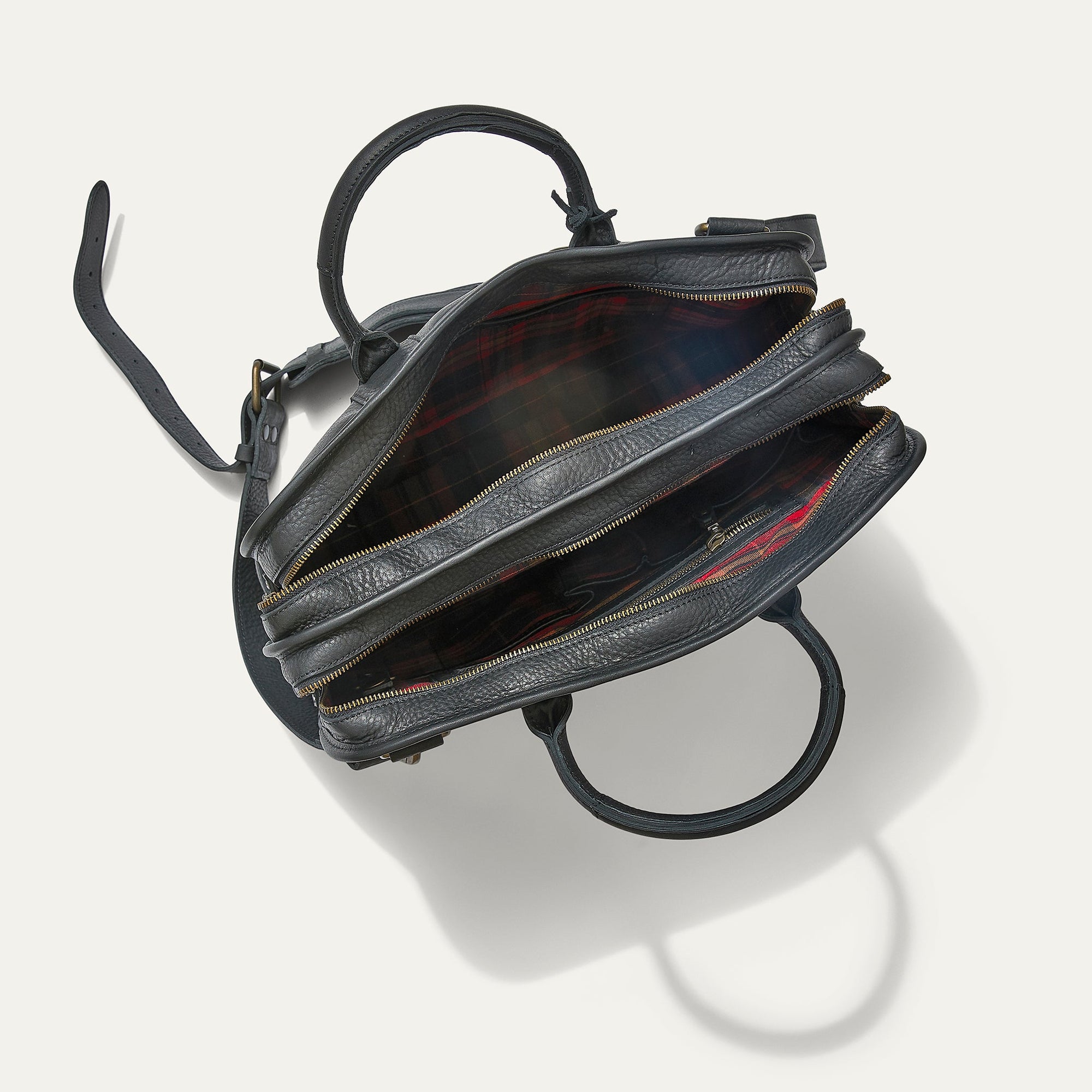 Hank Leather Satchel in Black by Will Leather Goods