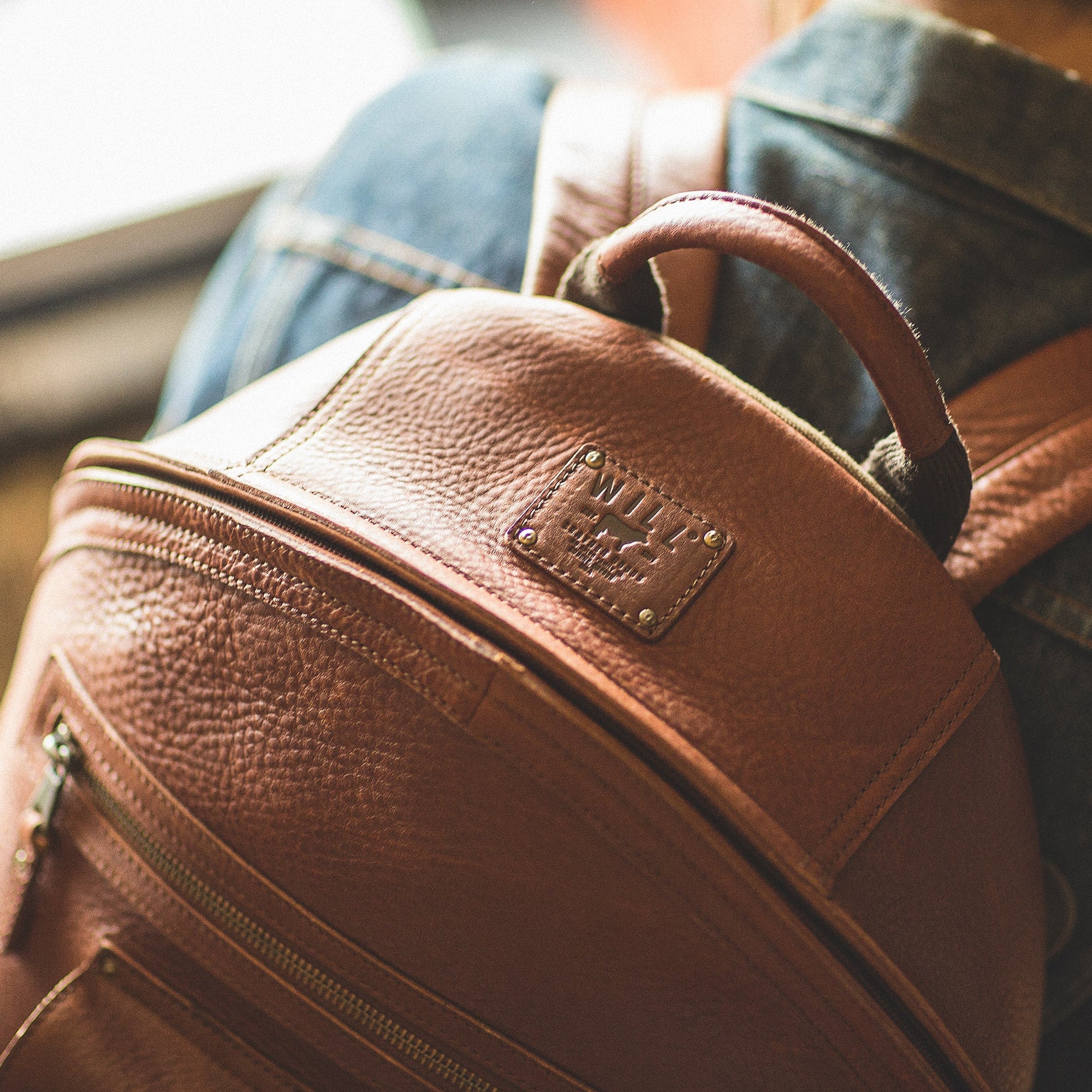 Silas Leather Backpack in Cognac by Will Leather Goods