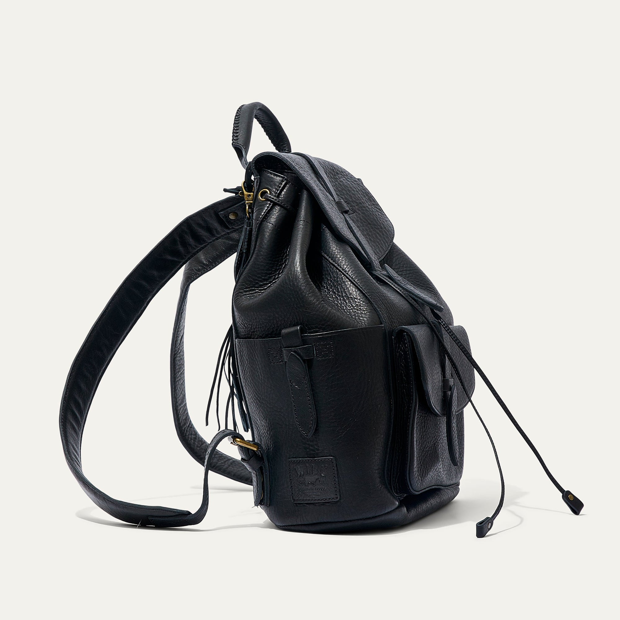 Rainier Leather Backpack in Black by Will Leather Goods