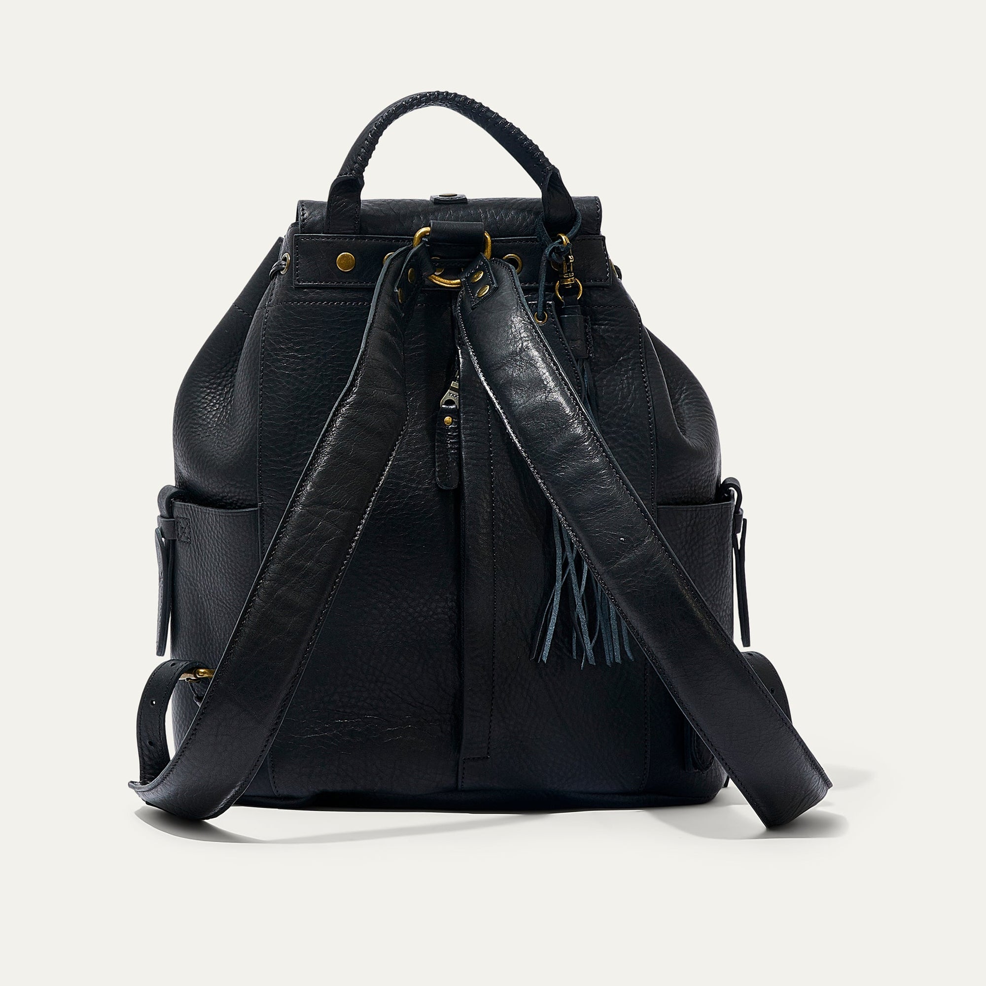 Rainier Leather Backpack in Black by Will Leather Goods