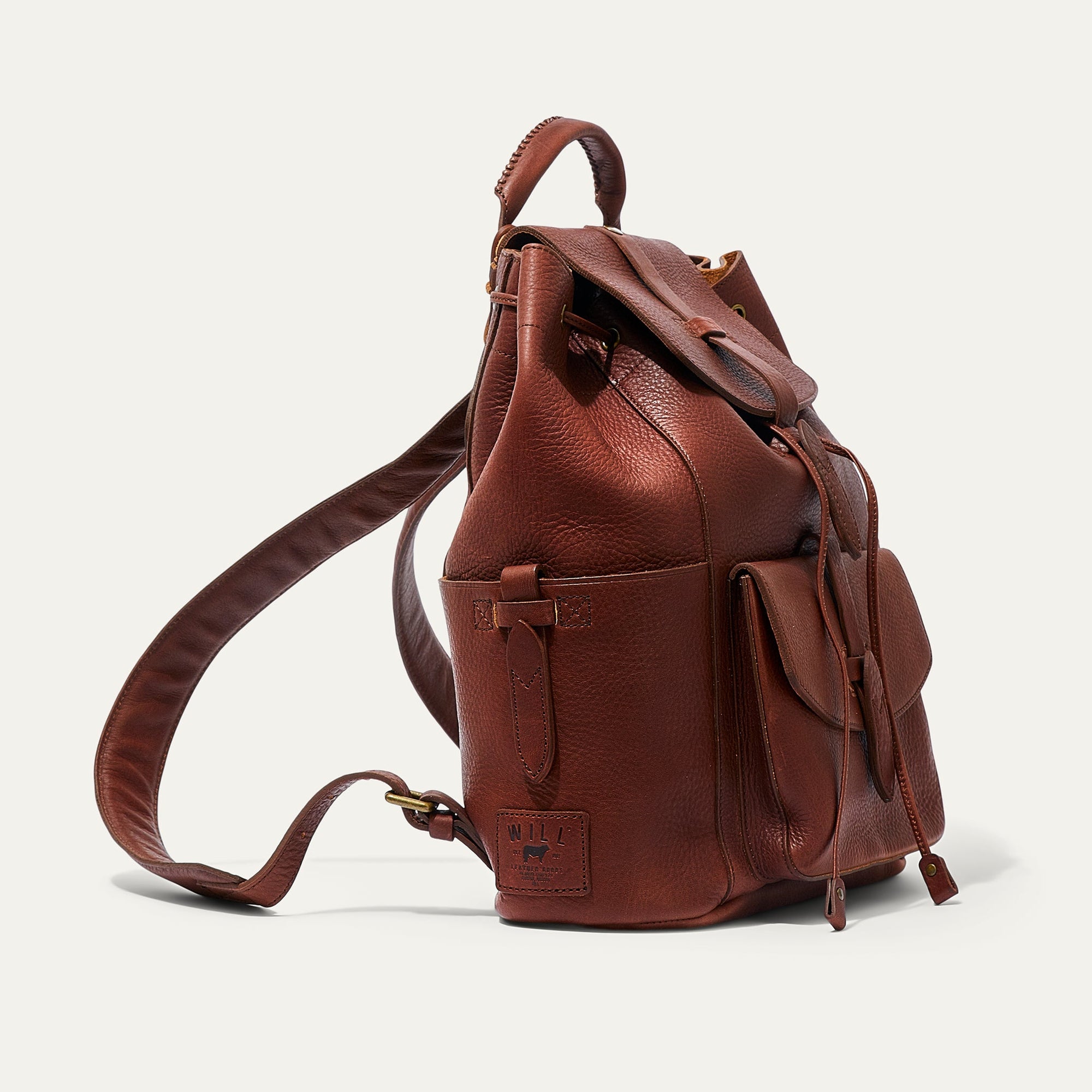 Rainier Leather Backpack in Brown by Will Leather Goods
