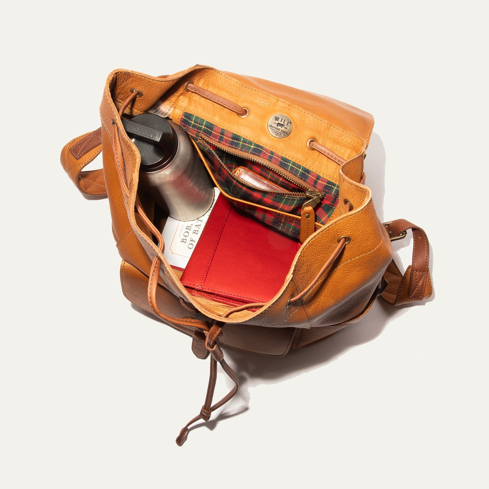 Rainier Leather Backpack in Tan/Cognac by Will Leather Goods