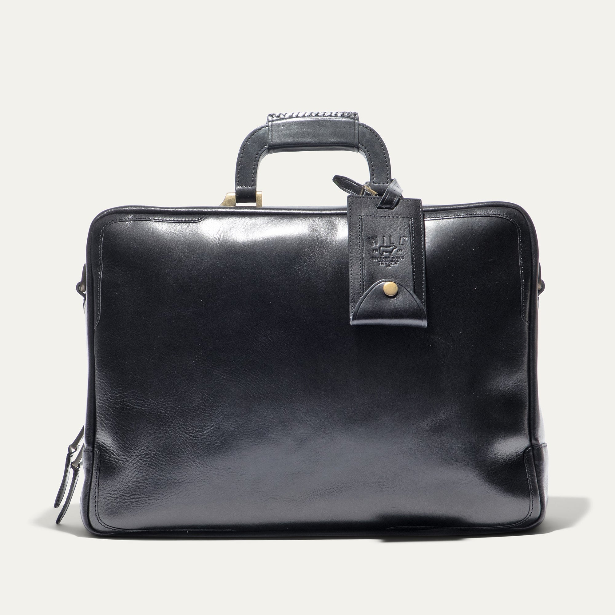 The Continental Briefcase (The William Collection) in Black by Will Leather Goods