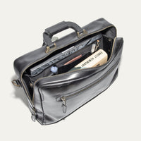 The Continental Briefcase (The William Collection) in Black by Will Leather Goods