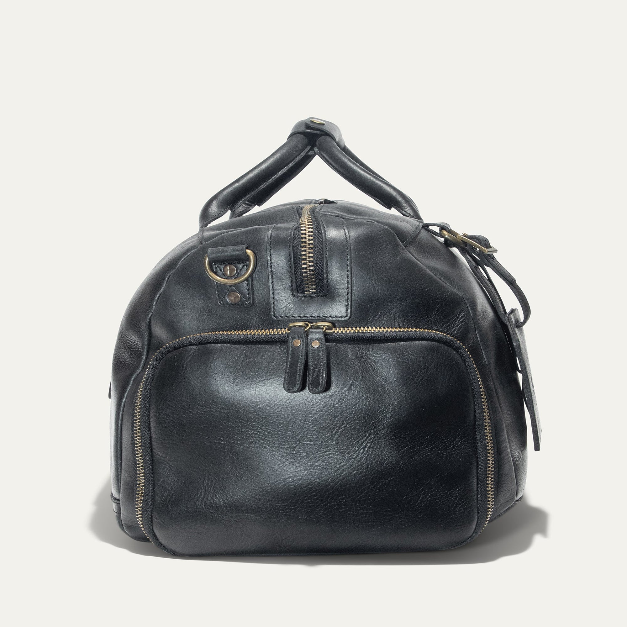 Atticus Leather Shoe Duffle in Black by Will Leather Goods