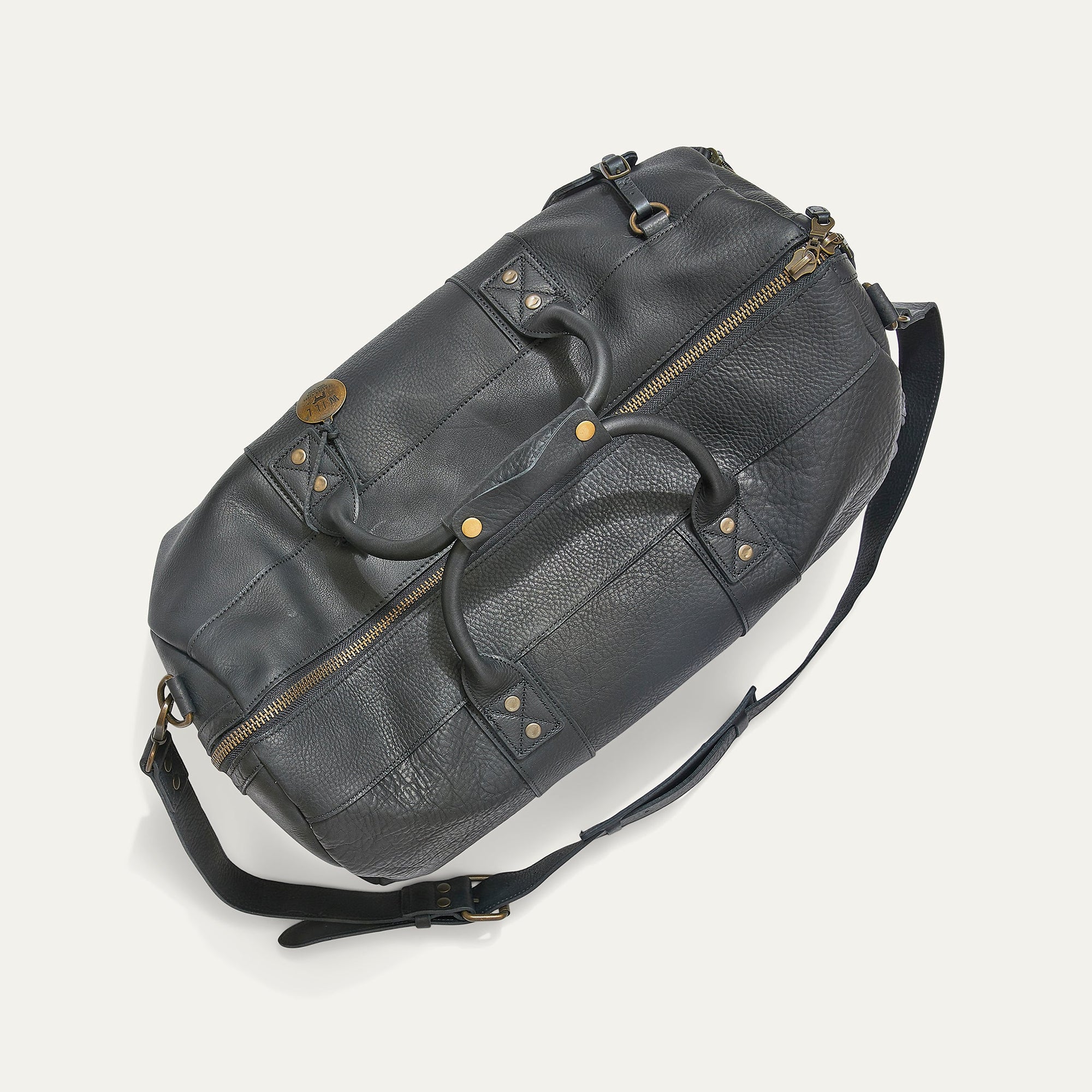 Atticus Leather Shoe Duffle in Black by Will Leather Goods