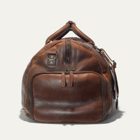 Atticus Leather Shoe Duffle in Cognac by Will Leather Goods