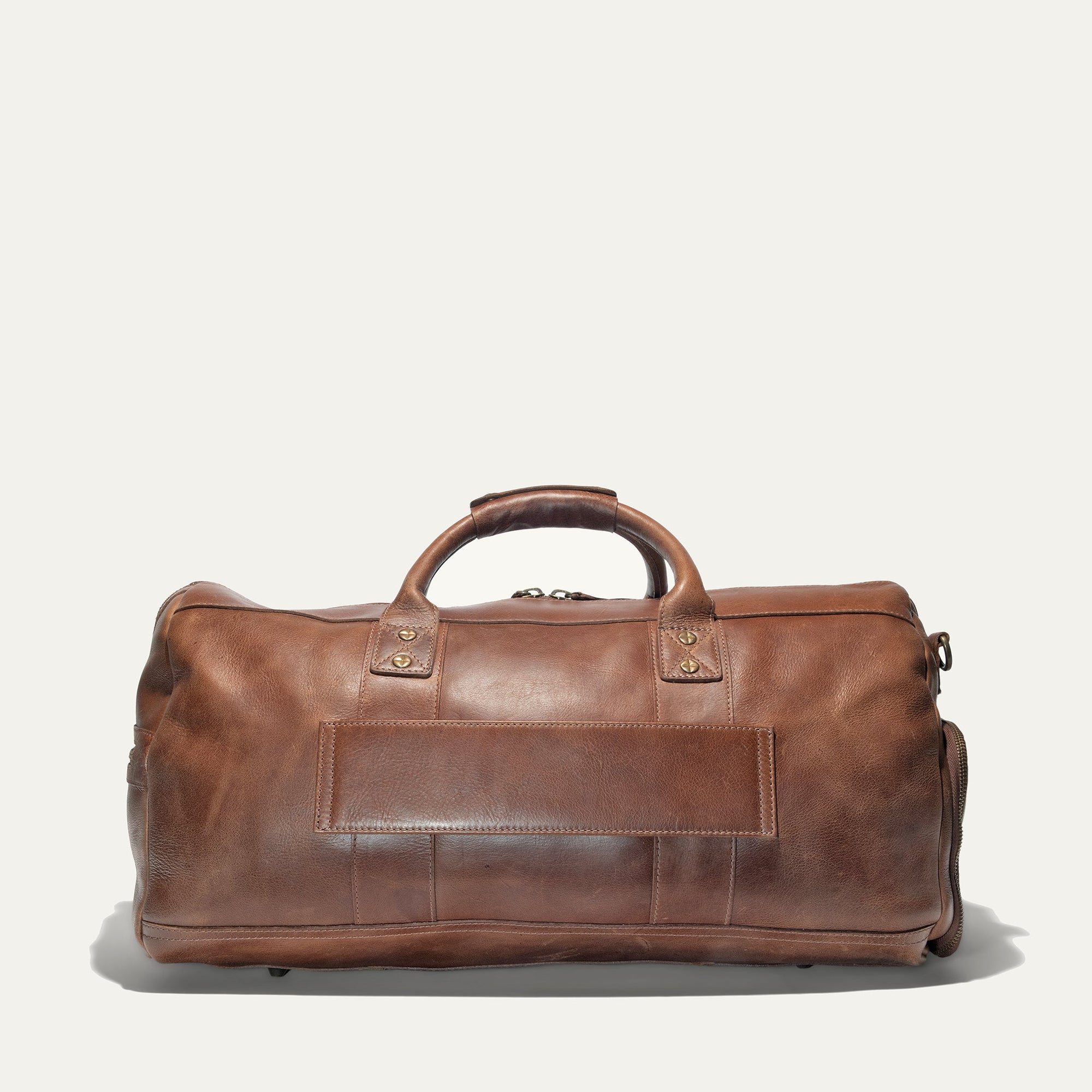 Atticus Leather Shoe Duffle in Cognac by Will Leather Goods