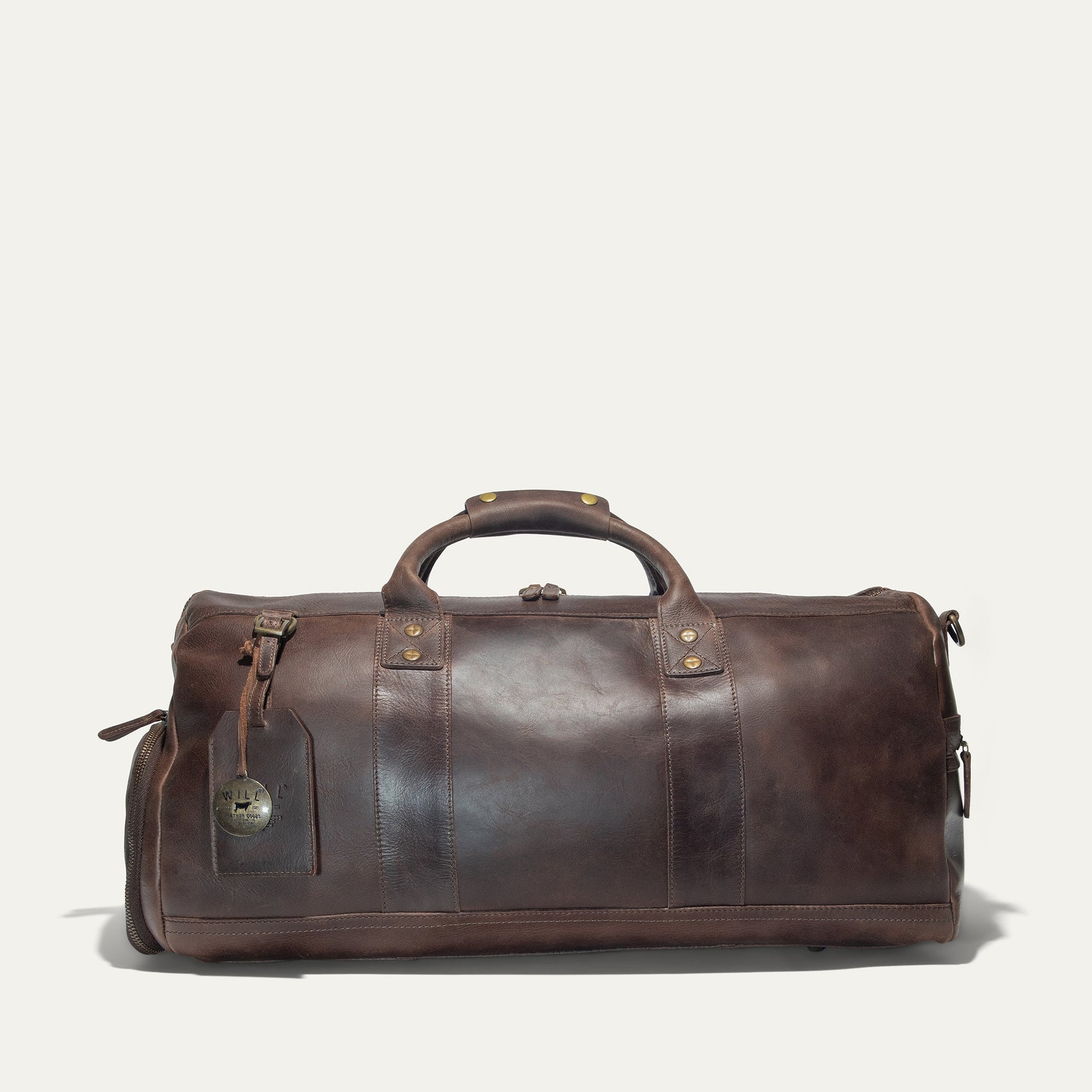 Atticus Leather Shoe Duffle in Brown by Will Leather Goods