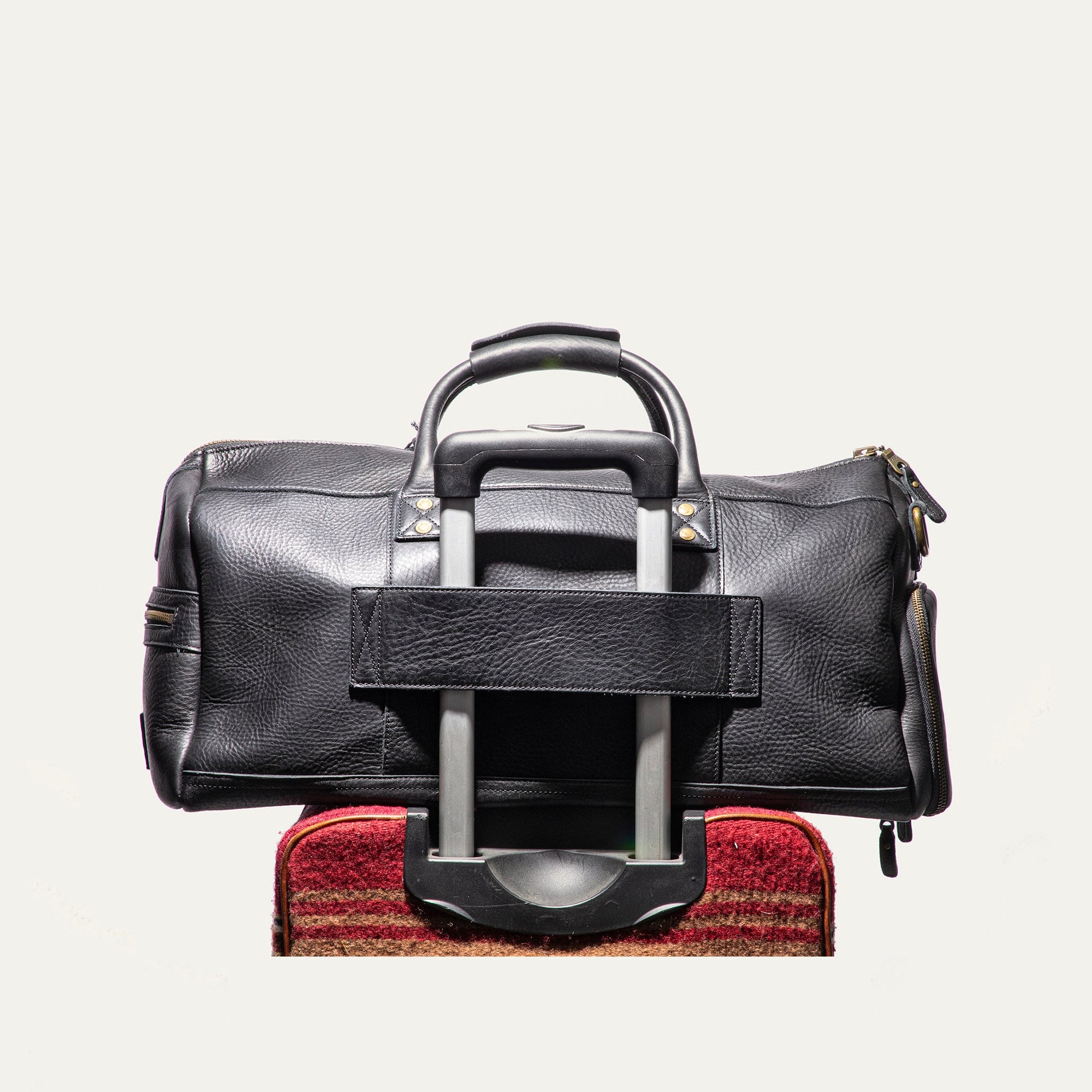 Atticus Leather Shoe Duffle in Black by Will Leather Goods