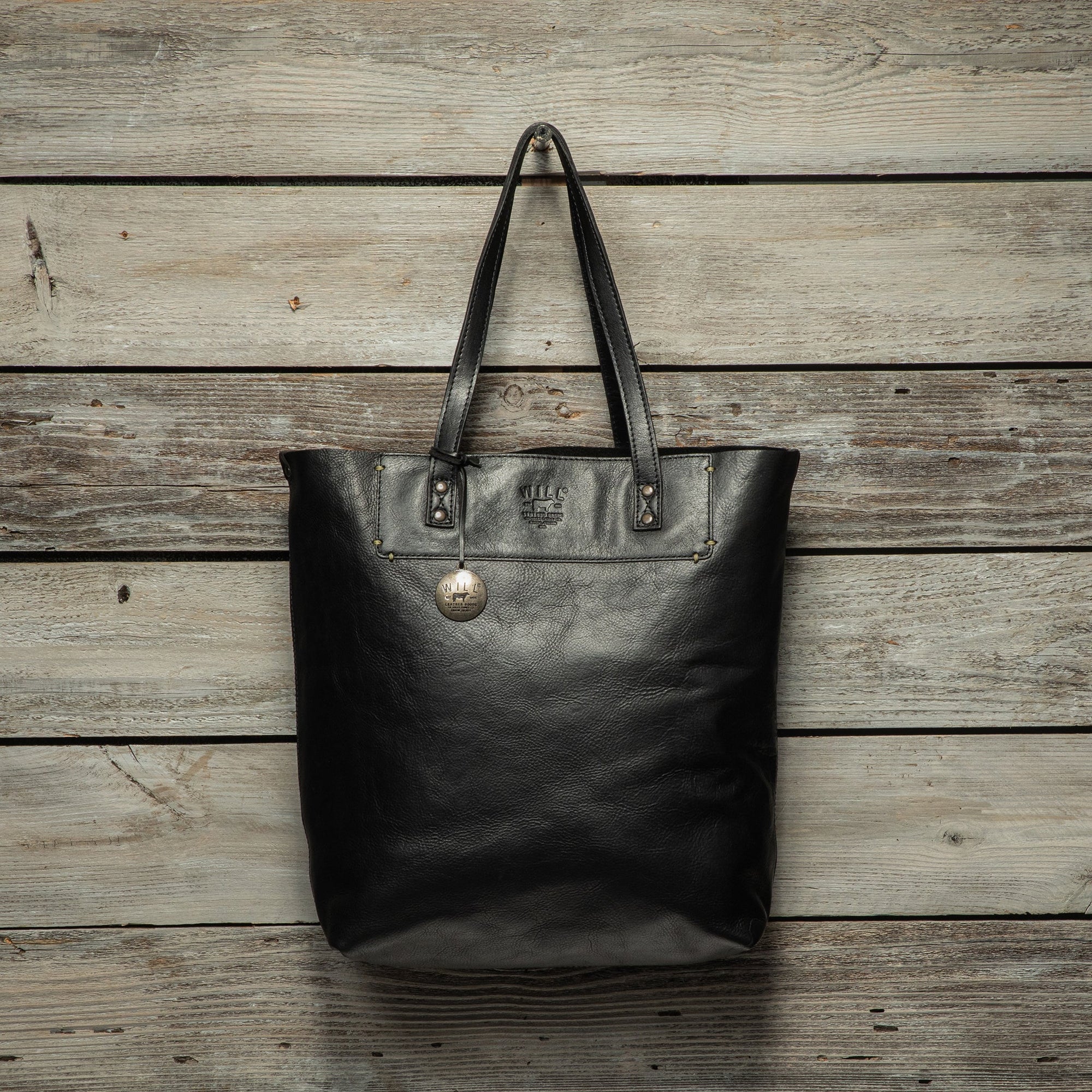 Simple Tote in Black by Will Leather Goods