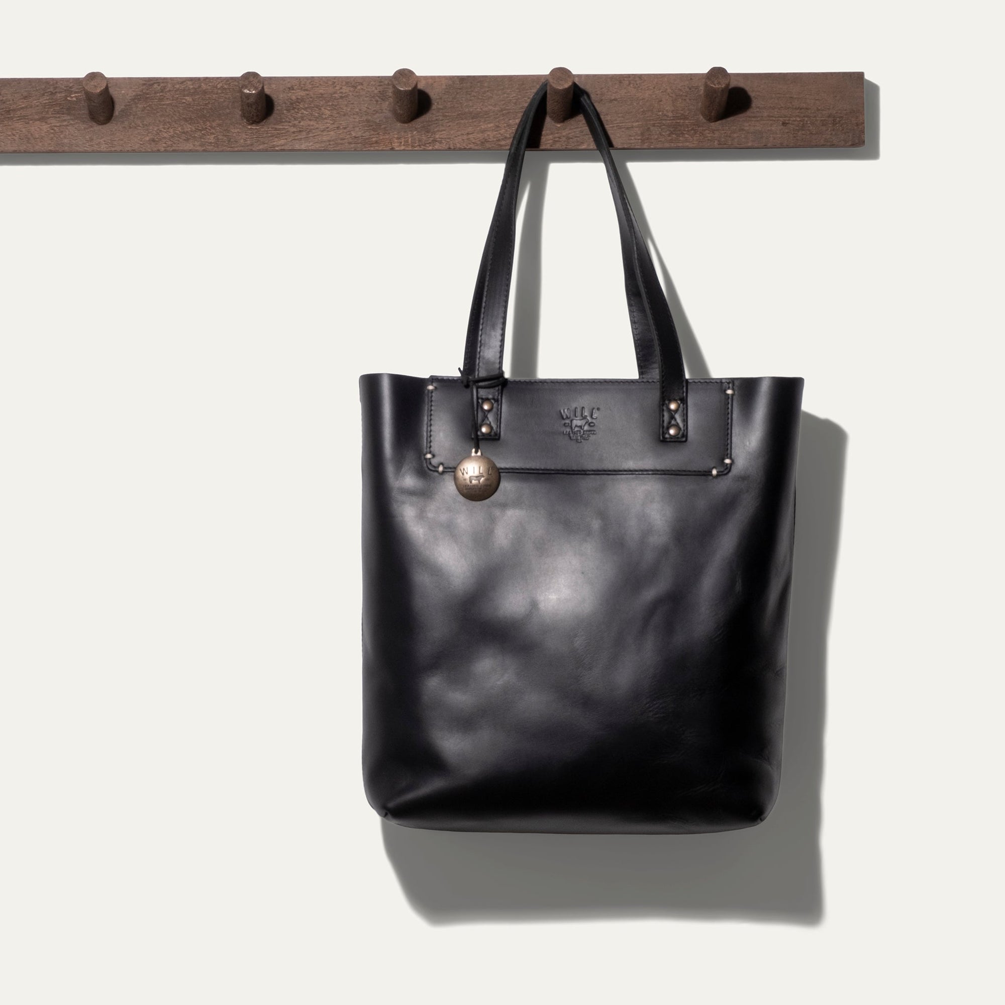 Simple Tote in Black by Will Leather Goods